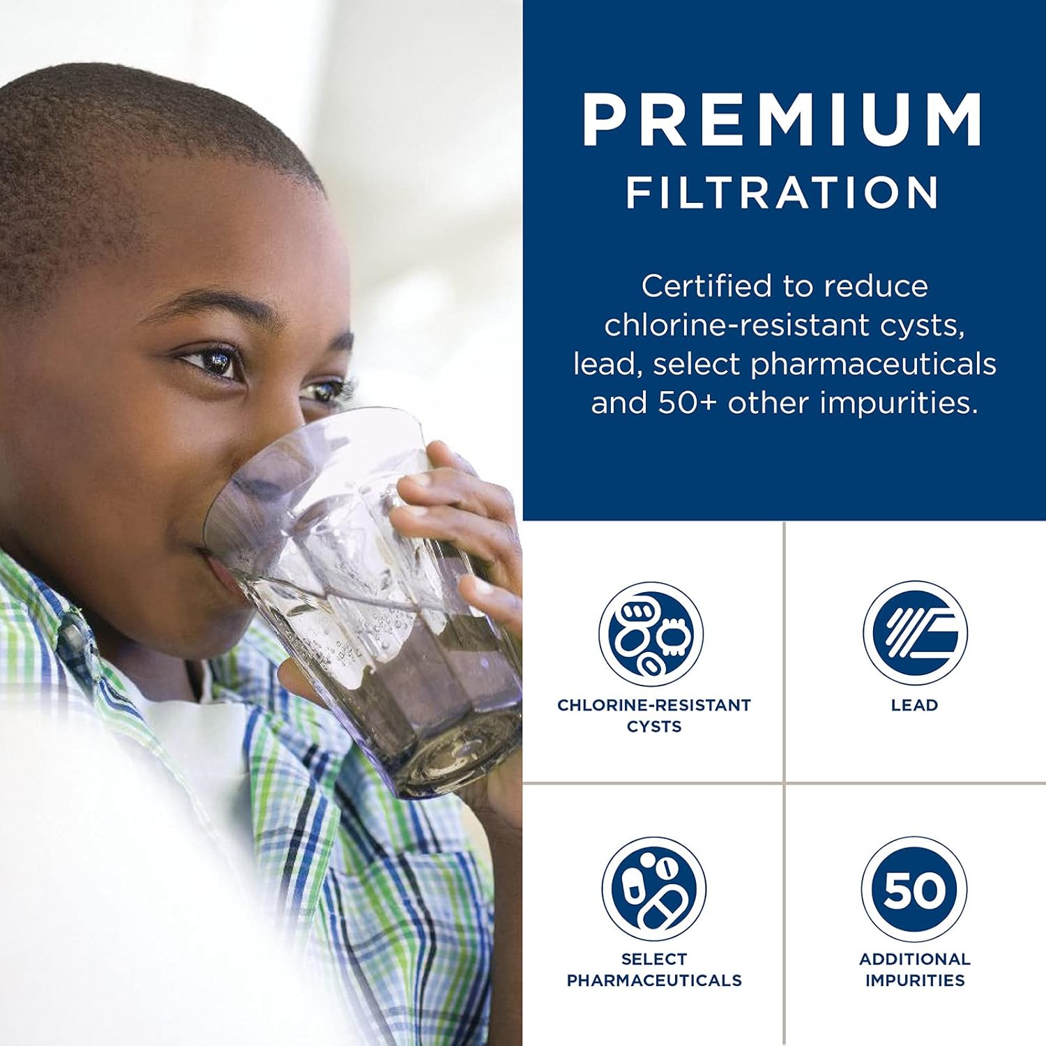 GE MSWF Refrigerator Water Filter | Certified to Reduce Lead, Sulfer, and 50+ Other Impurities| Pack of 1 - Image 3