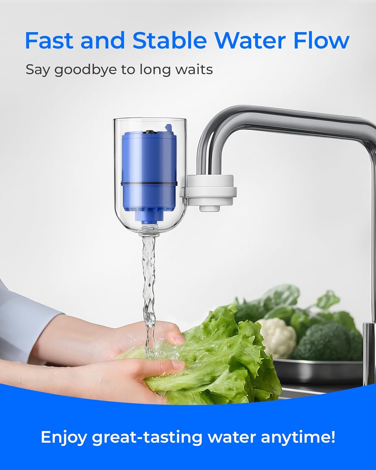 Waterdrop NSF Certified Water Filter, Replacement for All PUR®, PUR®PLUS Faucet Filtration Systems, Pur® RF-9999® Faucet Water Filter (6 Count), Model No.: WD-C08A - Image 8